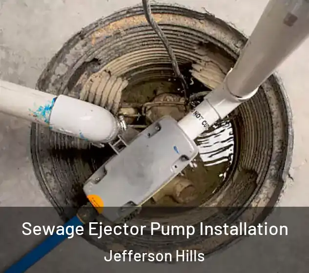  Sewage Ejector Pump Installation Jefferson Hills
